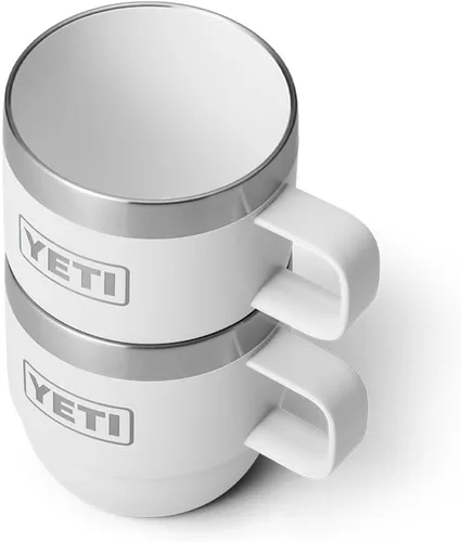 Miniatura 7 de YETI Rambler - Taza apilable de 6 oz, de acero inoxidable, aislada al vacío para espresso/café, paquete de 2 Blanco