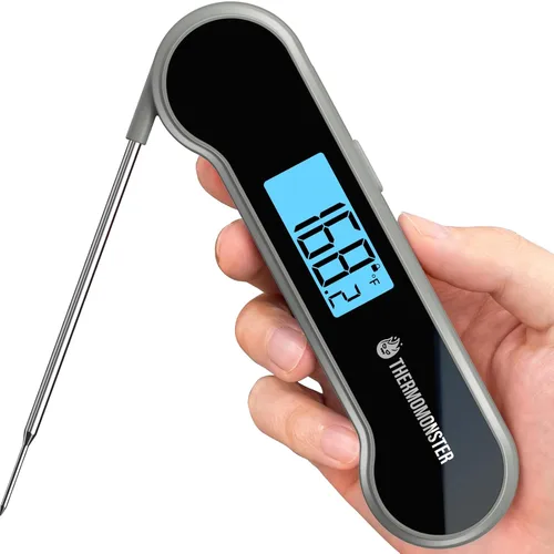 Termómetro digital de lectura instantánea de 0.5 segundos para carne con precisión de ± 0.5 ℉, termómetro de alimentos para cocinar utensilios de
