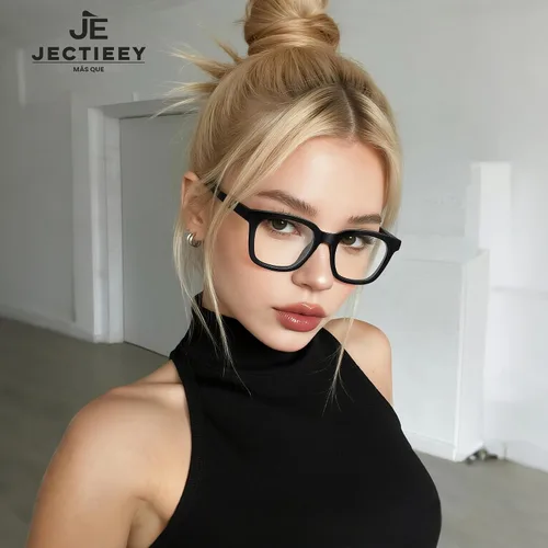 Miniatura 4 de Lentes con bloqueo de luz azul para hombres y mujeres, anteojos de moda de gran tamaño cuadrados anti fatiga ocular para juegos/lectura/televisión