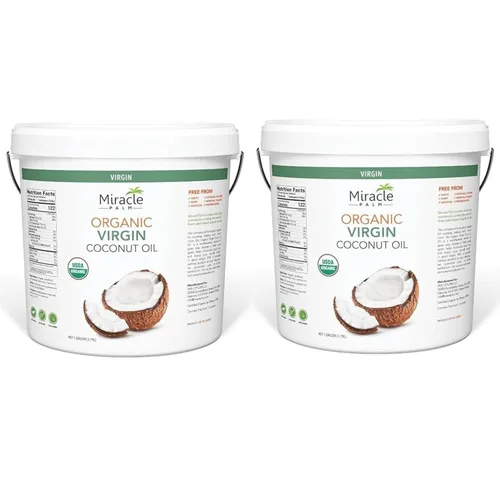 Miniatura 8 de Miracle Palm Aceite de coco virgen, 128 onzas líquidas (paquete de 1), orgánico USDA, sin OMG, crudo y sin refinar, ideal para la piel, el cabello