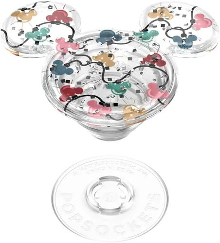 Miniatura 4 de PopSockets Agarre adhesivo para teléfono, soporte, soporte para teléfono, Disney - Luces navideñas Mickey