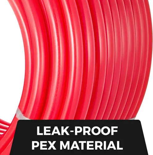 Miniatura 4 de Happybuy Tubo PEX 1 pulgada, 91 metros Tubo PEX para plomería de agua radiante sin barrera Pex-B?1" Sin barrera/91M/Rojo?