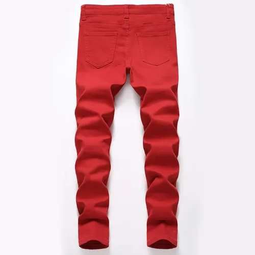 Miniatura 2 de Jeans de mezclilla ajustados y rasgados para niño