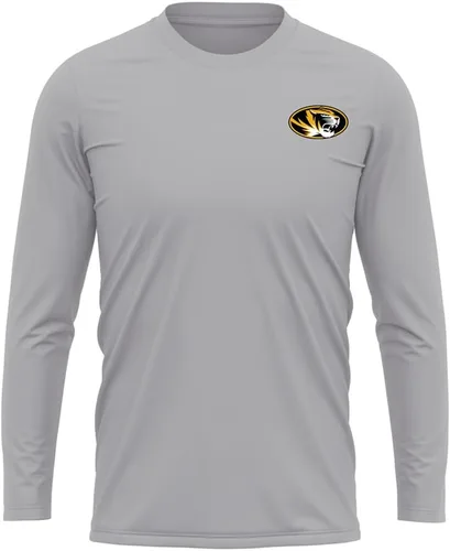 Miniatura 251 de Camisa deportiva de manga larga oficial de la NCAA Collegiate para hombre, con logotipo en el pecho izquierdo, colección Athletic Heather