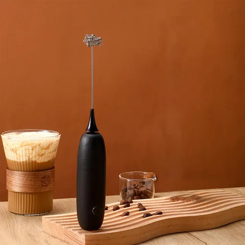 Mini varita espumadora de leche de mano, mezclador de bebidas de acero inoxidable, regalo ideal para espumador de café, máquina de espuma de mano