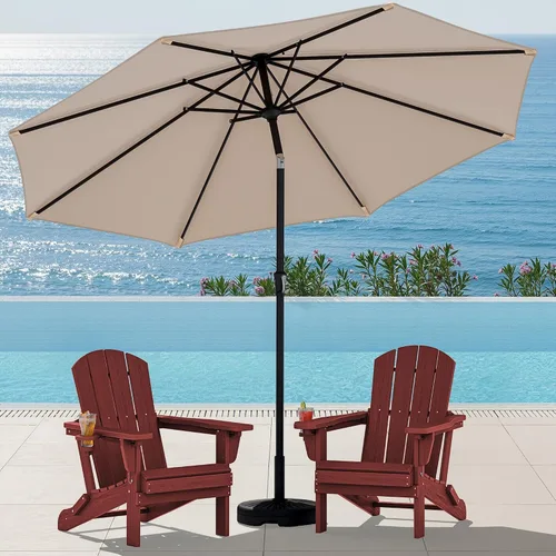 Miniatura 24 de SERWALL Silla Adirondack plegable ajustable, silla Adirondack reclinable con portavasos, Aruba