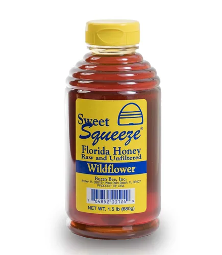 Miniatura 4 de Buzzn Bee Miel cruda de Florida - Sin pasteurizar y sin filtrar (flor de naranja, 3 libras)