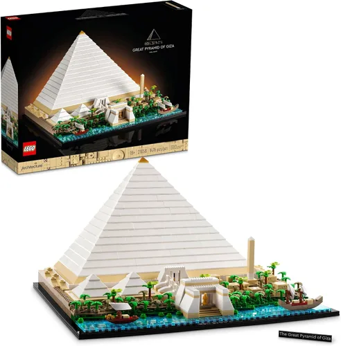 Miniatura 7 de LEGO Architecture Gran Pirámide de Giza Set 21058, Kit de Construcción de Modelo de Decoración del Hogar, Actividad Creativa de DIY, Colección