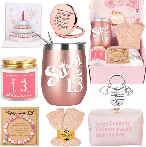 Regalos de cumpleaños número 13 para niñas, las mejores ideas únicas de regalo para adolescentes de 13 años para hija, sobrina, nieta, hermana