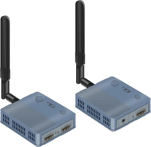 Miniatura 12 de Kit de transmisor y receptor HDMI inalámbrico 4K@30HZ/2K@60HZ/1080P@60HZ Banda dual de 2.4G/5.8G, transmisión Plug & Play desde STB, PC, CCTV a