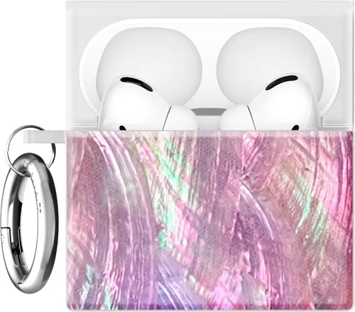 Miniatura 12 de Flaunt Funda cuadrada oficial para AirPods Pro 3 con anillo plateado, compatible con AirPods Pro de 3ª generación, carga inalámbrica, ligera y a