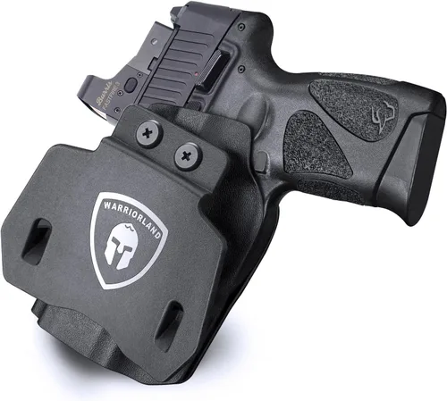 WARRIORLAND Funda OWB Kydex con corte óptico, ajuste seleccionado para Glock 17/19/19X/43/43X MOS, sin riel 1911, Hellcat/Hellcat Pro, Taurus Taurus