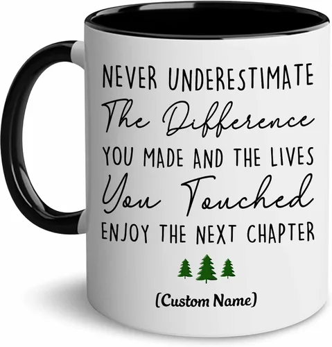 Miniatura 12 de WHIDOBE Taza de despedida personalizada de compañero de trabajo, taza de despedida personalizada de 11 onzas y 15 onzas para jefe, regalo
