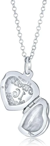 Miniatura 4 de Personalizado Grabar SWEET 16 cumpleaños Locket collar Hold foto titular grabado flor corazón Lockets para adolescentes
