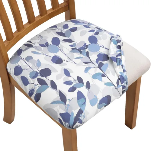 Miniatura 32 de Fuloon Fundas Elásticas para Cojines de Asiento 6 Piezas, Fundas Lavables para Asientos de Sillas, Fundas para Sillas de Comedor para Hotel