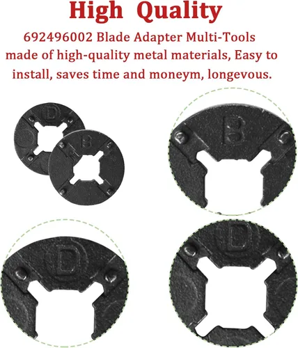 Miniatura 2 de 692496002 Adaptador de cuchilla multiherramienta para RID-GID JobMax Ridgid Multi-Tool Head Reemplazo Ryobi Cabezal multiherramienta PSL1MT01
