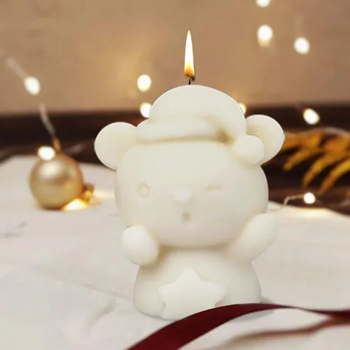 Miniatura 3 de Moldes de silicona de Navidad para velas de estrella y muñeco de nieve para suministros de fabricación de velas, resina epoxi y herramientas