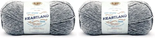 Miniatura 36 de Lion Brand Yarn Heartland Yarn - Hilo multicolor para tejer, tejer y tejer, paquete de 3, color congaree