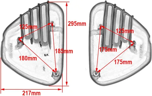 Miniatura 3 de Accesorios de motocicleta izquierda y derecha de la batería de carenado lateral tapa del marco para Triumph Street Cup/Street Twin/Street Scrambler