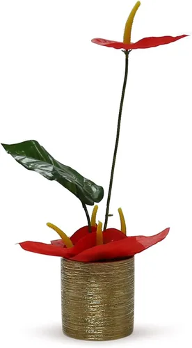 Miniatura 7 de WGVI Jarrón cilíndrico de cerámica grabada en oro, ancho de 6.5 pulgadas de alto, 6 pulgadas, arreglos florales, portavelas, maceta de terrario