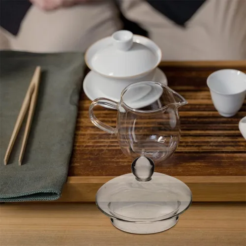 Miniatura 7 de Angoily Tetera de vidrio para tetera, 4 piezas, tapa de tetera de repuesto, tapas de coladores de té, tapas sueltas para tetera de té, cubierta
