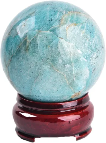 Miniatura 84 de JIC Gem Esfera de cristal de cuarzo Pietersite, bola de cristal decorativa azules y marrones dorados para meditación, decoraciones de mesa