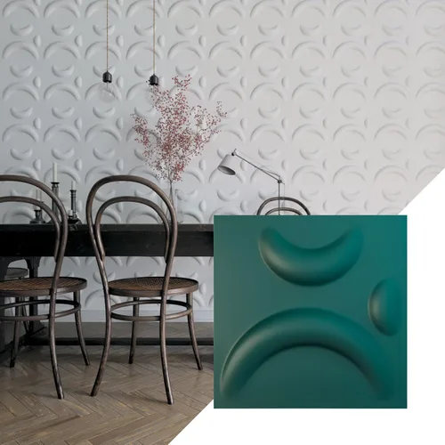 Miniatura 16 de Ekena Millwork WP12X12SEWH 11 7/8 pulgadas de ancho x 11 7/8 pulgadas de alto Sevilla EnduraWall Decorativo 3D Panel de Pared Cubre 0.98 pies Blanco