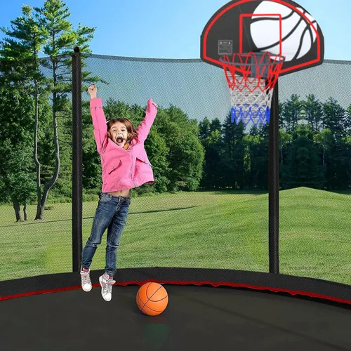 Miniatura 5 de Trampolín de 1500 libras, 8 pies, 12 pies, 14 pies, 16 pies, para niños y adultos, trampolín al aire libre con red de cierre, rociador, bola