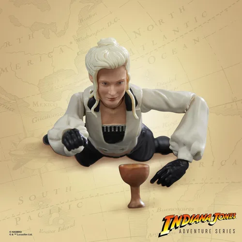 Miniatura 5 de Indiana Jones and The Last Crusade Adventure Series Dr. Elsa Schneider Figura de acción, figuras de acción de 6 pulgadas, juguetes para niños a