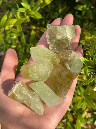 Miniatura 3 de GAF TREASURES Piedras naturales ásperas de calcita al por mayor, cristales crudos a granel para decoración, pulir, pulir, rocas fuentes, Wicca