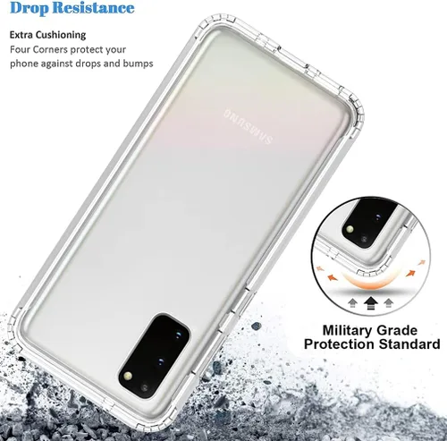 Miniatura 7 de Funda para Galaxy S20 5G de 6.2 pulgadas (no compatible con S20 FE), Samsung S20 para niñas, funda protectora de cuerpo completo transparente a