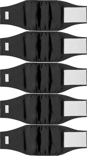 wegreeco Pañales para perros pequeños machos, bandas reutilizables para el vientre para perros machos, pañales lavables para cachorros machos, talla