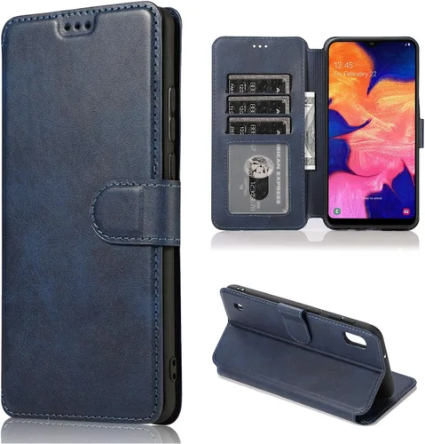 Miniatura 18 de QLTYPRI Para Samsung Galaxy A14 Case Premium PU Leather Simple Wallet Case [Ranuras para tarjetas] [Soporte manos libres] [Cierre magnético] Funda