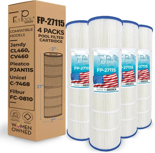 Miniatura 14 de FP-2785 - Cartucho de filtro de piscina paquete de 4 para Jandy CL340 Sustituye a R0554500 Filtración eficiente, fácil ajuste Filtpool