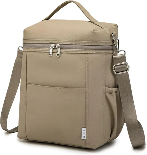Miniatura 21 de NOL Natural Organic Lifestyle - Loncheras aisladas para mujer, bolsa enfriadora, ligera, de nailon, impermeable, para el trabajo