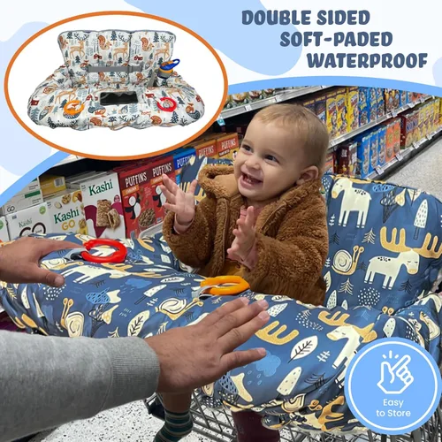 Miniatura 6 de Funda para carrito de compras para bebé, cubierta para carrito de bebé para niño y niña, funda para silla alta para bebé y niño pequeño, regalo