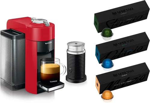 Miniatura 15 de Máquina de café y espresso Nespresso Vertuo de De'Longhi, color negro piano con espumador de leche Aeroccino Negro (Piano Black)