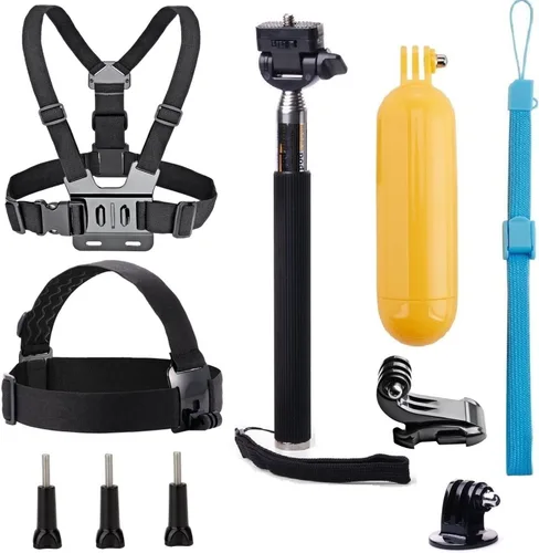 Accesorios universales para cámara de acción, soporte para la cabeza, palo para selfie, agarre de mano flotante compatible con Dragon Touch/AKASO