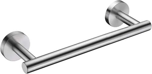 Nolimas Toallero de mano de acero inoxidable SUS 304 de 9 pulgadas para baño, soporte redondo montado en la pared para cocina, baño, sala de estar e