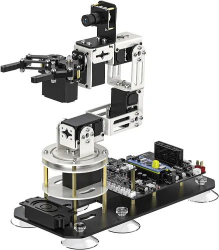 Miniatura 10 de Yahboom Brazo robótico ROS2 6DOF Inteligencia incorporada, reconocimiento espacial 3D, control de PC de máquina virtual, módulo de voz