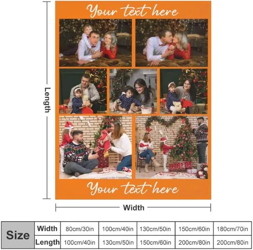 Miniatura 4 de IEK Manta personalizada, manta personalizada con foto, foto personalizada de la manta, foto personalizada de la manta, manta de regalo para mamá