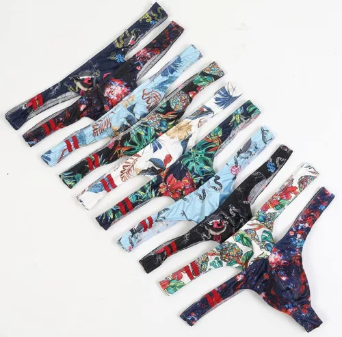 Miniatura 6 de Maiclaice Tanga de elastano para hombre, ropa interior de bikini cómoda de tiro bajo