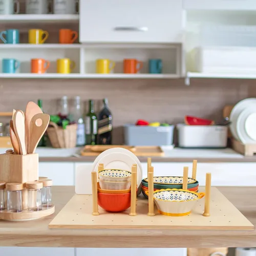 Miniatura 5 de Organizador de cajones de tablero de clavijas (39 x 21 pulgadas) para cajones, tablero de clavijas, organizador de cajones de cocina, divisor