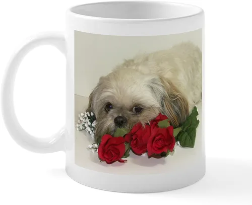 Miniatura 11 de CafePress Cute Shih Tzu Dog Mugs - Taza de café de cerámica de 11 oz (11.0 fl oz)