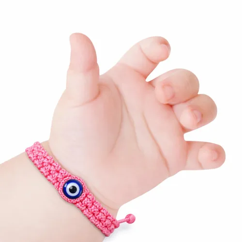 Pulsera roja para bebés, niña y bebé. Amuleto de protección para bebé. Cuerda para la buena suerte y el mal de ojo. Pulsera infantil para bebé Color