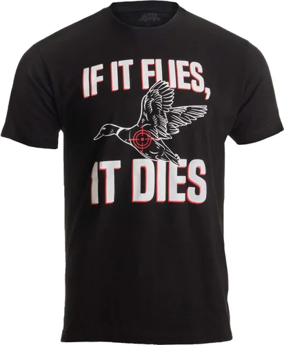 Miniatura 2 de If it Flies, it Dies Divertida camiseta de cazador de aves de pato ganso urogallo