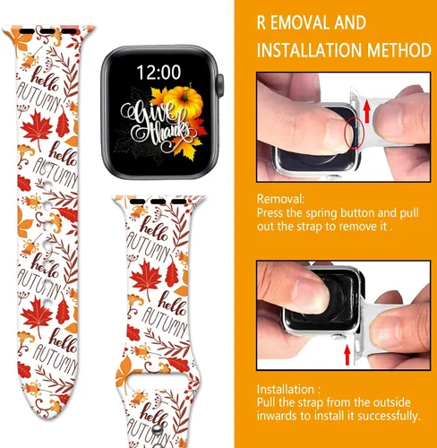 Miniatura 7 de Correas de reloj compatibles con Apple Watch de 1.496 pulgadas, 1.575 pulgadas, 1.614 pulgadas, 1.732 pulgadas, 1.654 pulgadas, 1.772 pulgadas