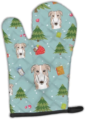 Miniatura 220 de Caroline's Treasures BB4020OVMT Dog House Collection Border Collie - Guante de horno grueso resistente al calor para sartenes calientes y horno