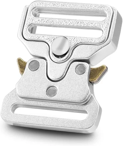 Miniatura 13 de Reemplazo de hebilla táctica de 1-1/2 pulgadas, hebillas de cinturón tácticas de metal resistente para correa de nailon, collar de perro, arnés