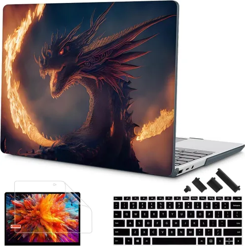 Miniatura 10 de Tuiklol Funda para portátil Microsoft Surface Go 3/2 / 1 de 12.4 pulgadas, carcasa rígida de plástico con protector de pantalla y cubierta Keyborad